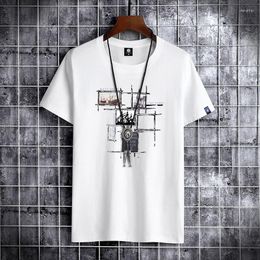 Men's T Shirts Short Sleeve Cotton Summer Man T-shirt Casual Loost Men Tshirt Cool O-neck Oversized Shirt Male Tee Clothes For Teens