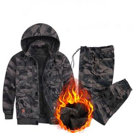 Men's Tracksuits Winter cotton wool thick work clothes Men's cold and warm camouflage labor protection tactical clothing Z0224