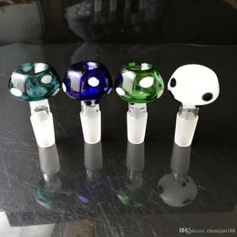 Mushroom bubble head , Wholesale Glass bongs Oil Water Pipes Glass Pipe Oil Rigs Smoking