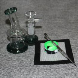 Unique Heady Glass Bongs Hookahs Water Pipes Oil Dab Rigs Beaker Bong Small Mini Wax Rigs With Bowl Or Quartz Banger