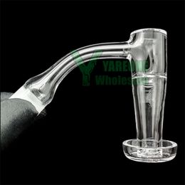 Vortex Terp Slurper Quartz Banger Full Weld Bevelled Edge 10mm 14mm Male Female 45 90 Degree Seamless Dab Nails 20mm OD for Smoking Water Bongs Rigs YAREONE Wholesale