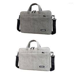 Briefcases Laptop Shoulder Bag Briefcase 13 14 15in Tablet Sleeve Bags Durable And Lightweight Messenger Computer Notebook