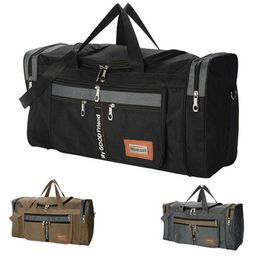 Duffel Bags Canvas Men Travel Bag Large Capacity Travel Handbags Portable Outdoor Carry Luggage Bags Women Weekend Duffle Bags 230223