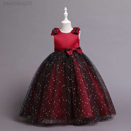 Girl's Dresses Kids Girl Princess Party Dresses Lace Dress Children Bridesmaid Clothing Ball Gown Come For Girl Prom Pageant Wedding W0224