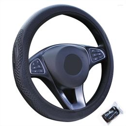 Steering Wheel Covers Universal Car Cover Artificial Leather Wrap For 14.57" (37CM) To 15" (38CM) M Size Braid On The