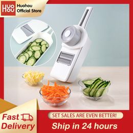 Fruit Vegetable Tools Huohou Multi functional Grater Cutter Manual Slicer Julienne Peeler Carrots Potato Kitchen Tool Kit 230224