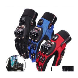 car dvr Motorcycle Gloves Probiker Men Wearable Guantes Motocross Fl Finger Protective Drop Delivery Mobiles Motorcycles Accessories Dhsup