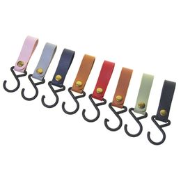 Multifunctional Kitchen Hook Portable Outdoor Camping Drying Rack Leather Keychain 8 Colors