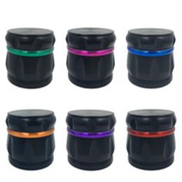 Smoking Pipes The manufacturer customize the color drum smoke grinder, zinc alloy 63mm grinder, four sets of color smoke cutter.