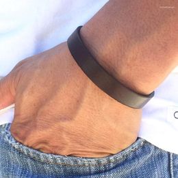 Bangle Men's Leather Bracelet Bracelets For Men Valentines Day - Anniversary Gifts Black KL30FKI