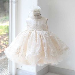 Girl's Dresses Toddler Girl Christening 1 Year Birthday Baby Dress Newborn Wedding Princess Dress for Girls Party Baptism Dresses Evening Gown W0224