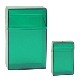 Portable Transparent Plastic Cigarette Case Holder Storage Flip Cover Box Innovative Protective Shell Smoking