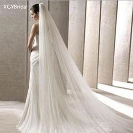 Свадебные вуали прибывают белая свадебная вуали длиной 3 метра мутисты-слойные сетки