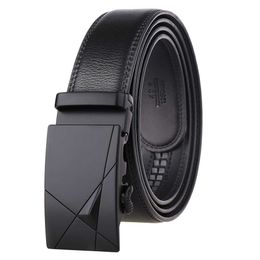 Belts 2021 High Quality Belt Cummerbunds Male Men Belt Automatic Genuine Leather Luxury Black Belt Men's Belts Automatic Buckle Z0223