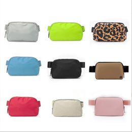 Yoga Fanny Pack with Logo Purse Outdoor Running Waist Packs Mobile Phone Bag Marathon Fitness Belt Crossbody Bag Hip Bum Chest Pouch with Adjustable Belt Strap BC346