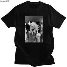 Men's T-Shirts Jacques Chirac Yo Rap Hip Hop Metro Paris Mode Harajuku Funny Print Tops Fashion Casual Man Tee Retro T Shirt Camisetas W0224