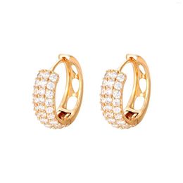 Hoop Earrings Fashionable Statement Jewellery Gold Colour 18k Women's Metal For Beautiful Girls