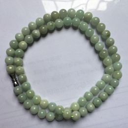 Choker 7-8mm Natural Myanmar Jade Necklace Stone For Woman Party Wholesale !