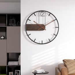 Wall Clocks Selling Wrought Iron Clock Home Living Room Bedroom Simple Creative Light Luxury Silent