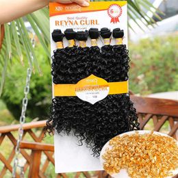 Balas de crochê de caixa de crochê extensões de cabelos encaracolados afro de cabello largas extensões de tranças sintéticas Marly