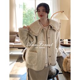 Womens Jackets Autumn Winter Women Coat Thick and Warm Korean Fashion Casual Office Ladies Overcoat Chic Kawaii Outerwear Female 230224