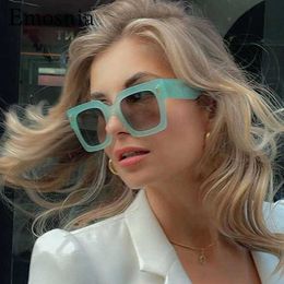 Sunglasses Emosnia 2022 New Square Sunglasses Men Women Big Frame Luxury Brand Design Sun Glasses Fashion Shades UV400 Vintage Eyewear G230223