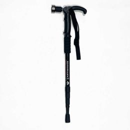 Trekking Poles Collapsible Telescopic Folding Elder Cane LED Walking Trusty Sticks Elder Crutches for Mother The Elder Fathers Outdoor Climbing J230224