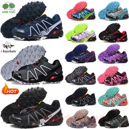 2023 Outdoor mens Running Shoes speed cross 3 SpeedCross runner Triple Black Pink Trainers Men Sports Sneakers