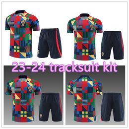 2023 PortugalS tracksuit Short-sleeved JOAO FELIX soccer jerseys Portuguese BERNARDO BRUNO FERNANDES DIOGO J. DANILO 22/23 National team football shirt Men sets