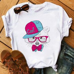 Women's T Shirts Tshirt Women Summer Printing Short Sleeve Casual Tunic Tops Camiseta Aesthetic Ropa Mujer Top Harajuku Shirt Poleras