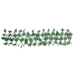 Decorative Flowers 1pc Artificial Leaves Fence Decor Green Hedge Adornment