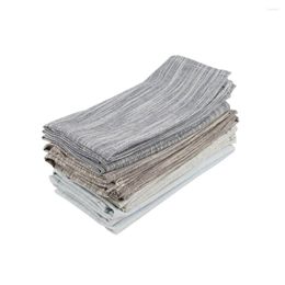 Table Napkin 30 X 40cm Set Of 12 Cloth Dinner Napkins Cotton Linen Fabric Placemats 4 Colors