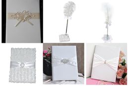 Wedding Party Supplies Claw chain ostrich feather stick feather pen and pen holder Western-style