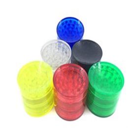 Smoking Pipes Transparent plastic four layer Cigarette Mill diameter 52mm sharp toothed acrylic smoke cutter plastic smoking set