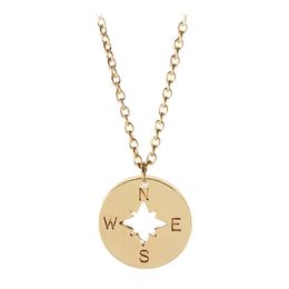 Ingenious Compass Pendant Necklace Designer Gold Silver Plated South American Woman Alloy Mans Necklaces Pendants Chain Jewellery Chokers Accessories Gift