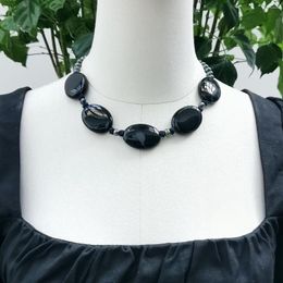 Choker Lii Ji Black Women Necklace 48cm Onyx Freshwater Pearl Stock Sale Jewellery Gift