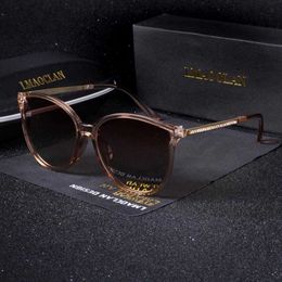 Sunglasses New Luxury Women Polarized Sunglasses Fashion Cat Eye Ladies Vintage Brand Designer Female Sun Glasses oculos gafas G230223