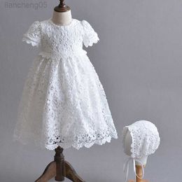 Girl's Dresses Newborn White Princess Dress Baby Girls Baptism Dresses Easter Baby Dress 1 2 Years Birthday Long infant Christening gowns W0224