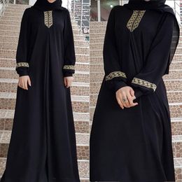 Casual Dresses Abaya Arabic Lace Muslim Dress Women Turkey Islam Prayer Caftan Marocain 2023 Winter Spring Clothes Vestidos