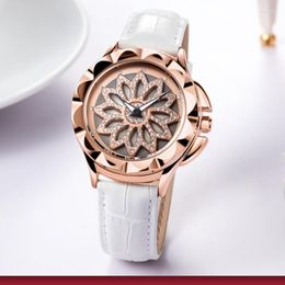 Wristwatches 2023 Waterproof Vintage Watches Mirror Luxury Product Casual Ladies Diamond Quartz Watch Luminous Pointer To The Sport