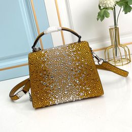 Evening Bags Spring summer Women handbag crystal Bead shoulder messenger ladies party clutch purse Tofu tote s 230224