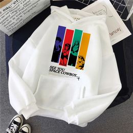 Men's Hoodies Unisex Anime Cowboy Bebop Sweatshirt Funny Vintage Streetwear Men Manga Graphic Hip Hop Hoody Male