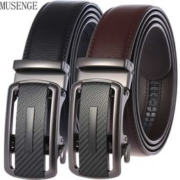 Belts Automatic Buckle Men Belt Genuine Leather High Quality Belt Male Luxury Designer Strap Waistband Fashion New Apparel Accessories Z0223