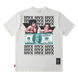 T-shirt da uomo T-shirt Hip Hop Streetwear T-shirt Harajuku con lettera grafica stampata T-shirt estiva unisex in cotone a maniche corte