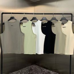 Designer FOG High-quality Men's T-shirts Sleeveless Vest Fashion Pure Cotton Fitness Running Sports Summ