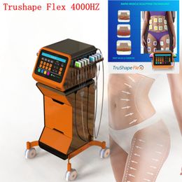 Portable 2MHZ Monopolar RF Equipment Trushape Flex 4000HZ Non-Surgical Body Slimming Build Muscle Burn Fat Device Stimulator Skin Tightening Slimming Beauty