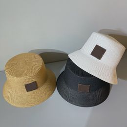 Kadınlar Klasik Tasarımcı Mektup Hasır Şapka Beyefendi Şapkası Üst Güneş Şapkası Moda Örme Şapka Erkekler İçin Geniş Kenarlı Şapka Geniş Kenarlı Şapkalar Yaz Kepçe Şapkaları Açık Hava Plaj Şapkaları