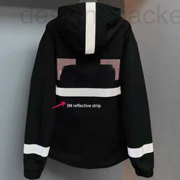Men's Jackets Designer Outdoor sports hooded jacket men women jackets designer Jacket 3M reflective nylon coat windbreaker zip cardigan IF84