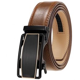 Belts Top Quality Genuine Leather Male Belts Men Jeans Automatic Buckle Fashion Luxury Designer Belt for Men 2021 New Large Size 130cm Z0223