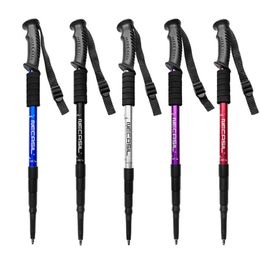 Trekking Poles HomfulHitorhike for Nordic Walking Sticks Camping Hiking Ultralight Adjustable Telescopic Alpenstock Trekking Poles Climbing J230224